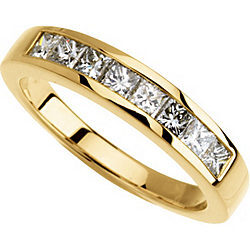 14K Yellow 3/4 CTW Diamond Band size 9