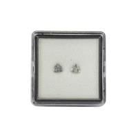 .24ctw Match Pair Green Tanzanite